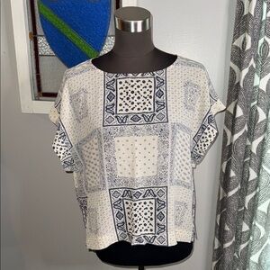 Madewell Kyoto Silk Paisley T Shirt